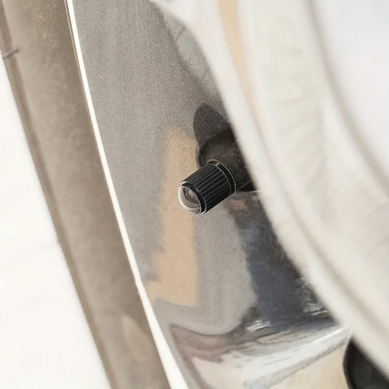 20 Stück Reifenschaft-Ventilkappen, ganz in Schwarz, universelle Schaftabdeckungen für Autos, SUVs, Fahrräder und Fahrräder, LKWs, Motorräder, luftdichter Verschluss, robust