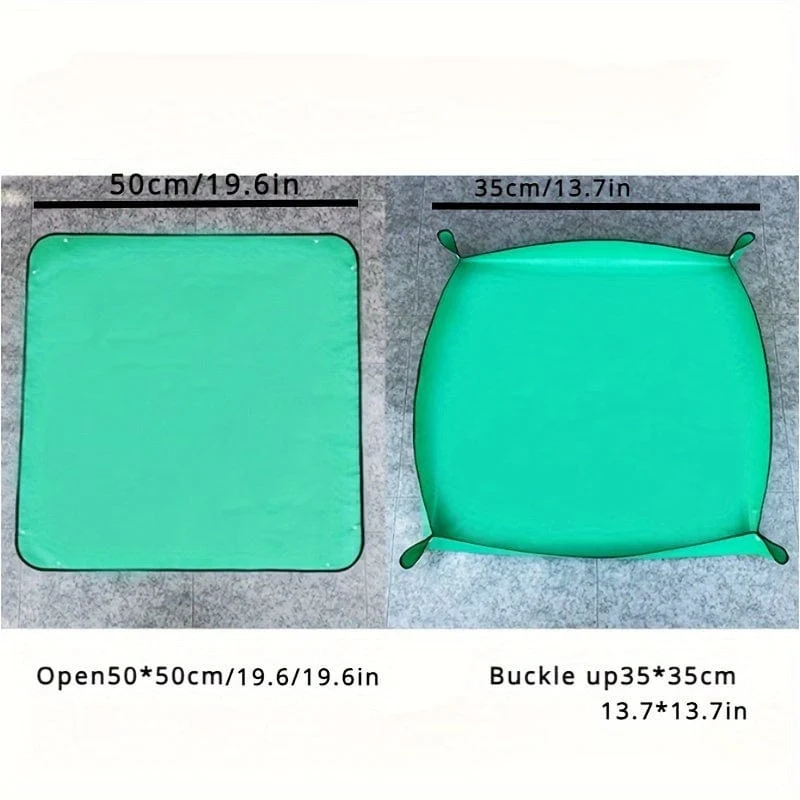1 Packung, 49.78 x 49.78 cm, Gartenmatten, wasserdicht, verdickte Bodenwechselmatten, Pflanzen, Blumen und Fleischwerkzeuge, Wechseltopfpflanzenmatten, Gartengeräte