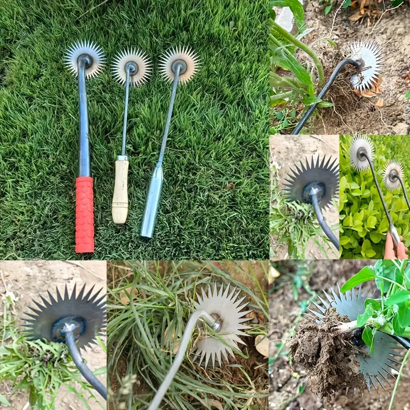 1 Stück Entwurzelungs-Unkrautwerkzeug, geschmiedeter Unkrautrechen, Hand-Unkrautwerkzeug für Gartenarbeit, Terrasse, Gartenweg zum Jäten, Bodenlockerung, Graben, Handwerkzeug