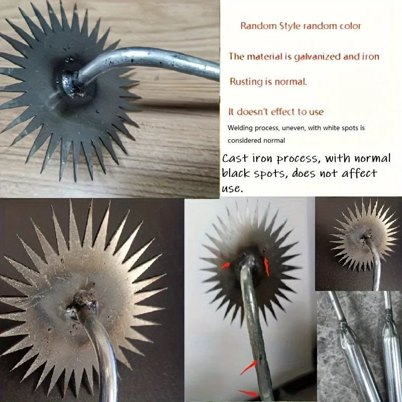 1 Stück Entwurzelungs-Unkrautwerkzeug, geschmiedeter Unkrautrechen, Hand-Unkrautwerkzeug für Gartenarbeit, Terrasse, Gartenweg zum Jäten, Bodenlockerung, Graben, Handwerkzeug