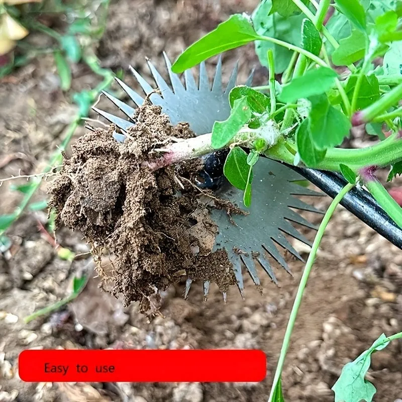 1 Stück Entwurzelungs-Unkrautwerkzeug, geschmiedeter Unkrautrechen, Hand-Unkrautwerkzeug für Gartenarbeit, Terrasse, Gartenweg zum Jäten, Bodenlockerung, Graben, Handwerkzeug