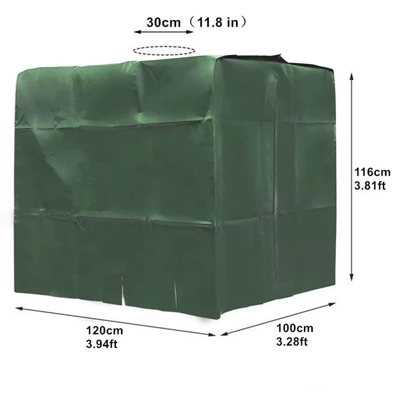 1pc IBC Tank Abdeckung 1000L Outdoor Hof Tonnen Eimer Abdeckung Wasserdicht Staubdicht Eimer Abdeckung Wärmedämmung IBC Tote Abdeckung für Regen Barrel