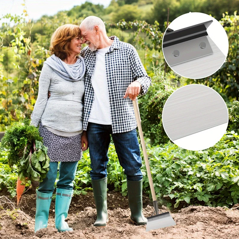 1 Stück, 24.89 cm, multifunktionale Outdoor-Gartenschaufel, robuste Stahl-Reinigungsschaufel, flache Schaufel, Eisschaufel, scharfes Pflanzen-Jäten-Farmwerkzeug für Unkraut und Moos, Eisboden-Pflanzwerkzeug, multifunktionaler Garten
