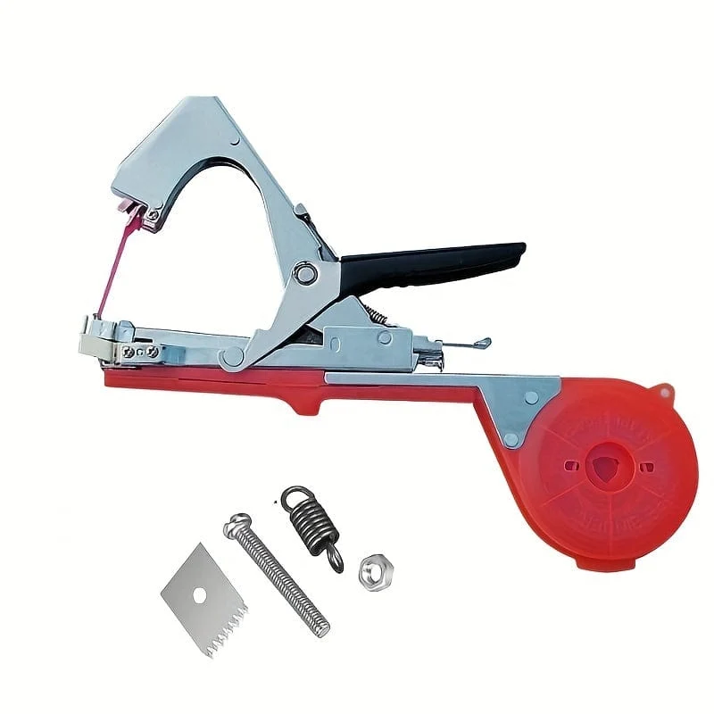 1 Set Pflanzenbindemaschine für Trauben, Himbeeren, Tomaten und Weingemüse, mit 10/20 Rollen Bändern, Heftklammern und Ersatzklingen