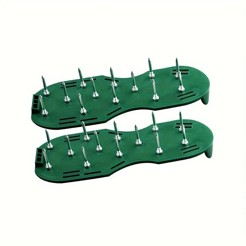 1 Paar Garten-Bodenlockerungsschuhe, Rasennagelschuhe, aufblasbare Rasen-Bodenlockerungsschuhe, selbstnivellierende Epoxidharz-Gartengeräte