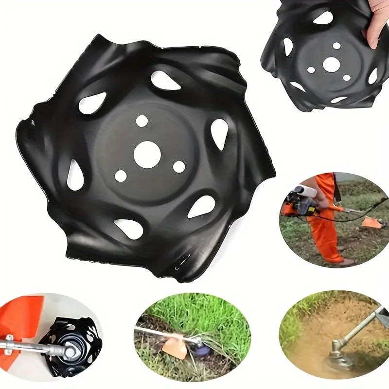 1pc Jäten Tablett Rasenmäher Klinge Allzweck Drachen Klaue Tablett Garten Werkzeug Zubehör Unkraut Pinsel Schneiden Für Rasen mäher, Schwarz