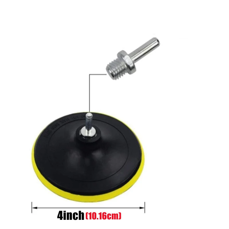 5 teile/satz 10.16 Cm Auto Polieren Waxing Polieren Rad Pad Auto Polierer Kit Für Auto M10/M14 Bohrer Stecker Autolack Pflege Auto-styling
