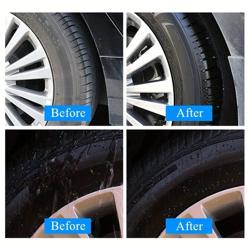 100 g Autoreifenwachs, Reinigung und Erneuerung, Reifenaufheller, Sonnenschutz, langanhaltende flüssige Reifenglasur, Anti-Aging- und Glanzverstärker, Schutzmittel