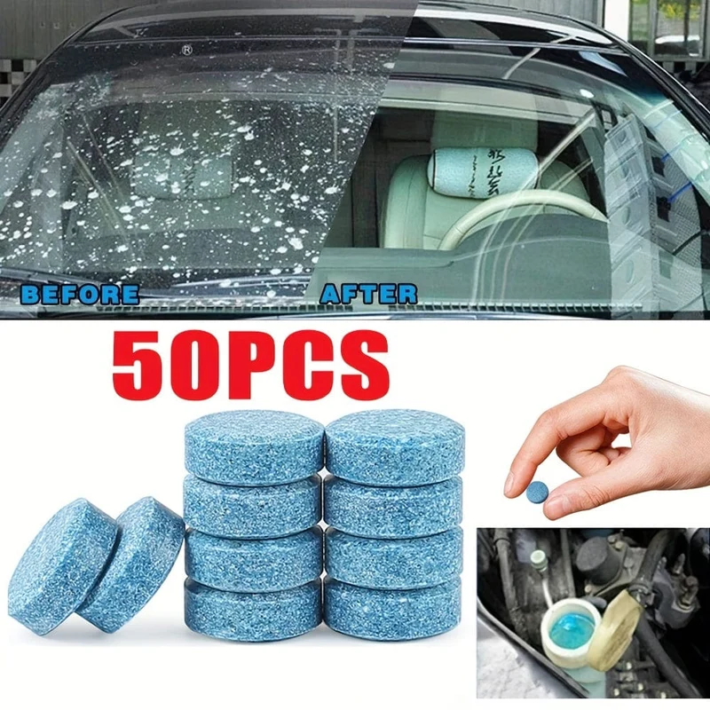 50 Brause-Windschutzscheiben-Reinigungstabletten – Reinigen Sie Ihre Autofenster und Küchenscheiben sofort!