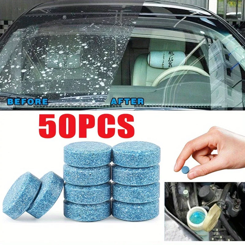 50 Brause-Windschutzscheiben-Reinigungstabletten – Reinigen Sie Ihre Autofenster und Küchenscheiben sofort!