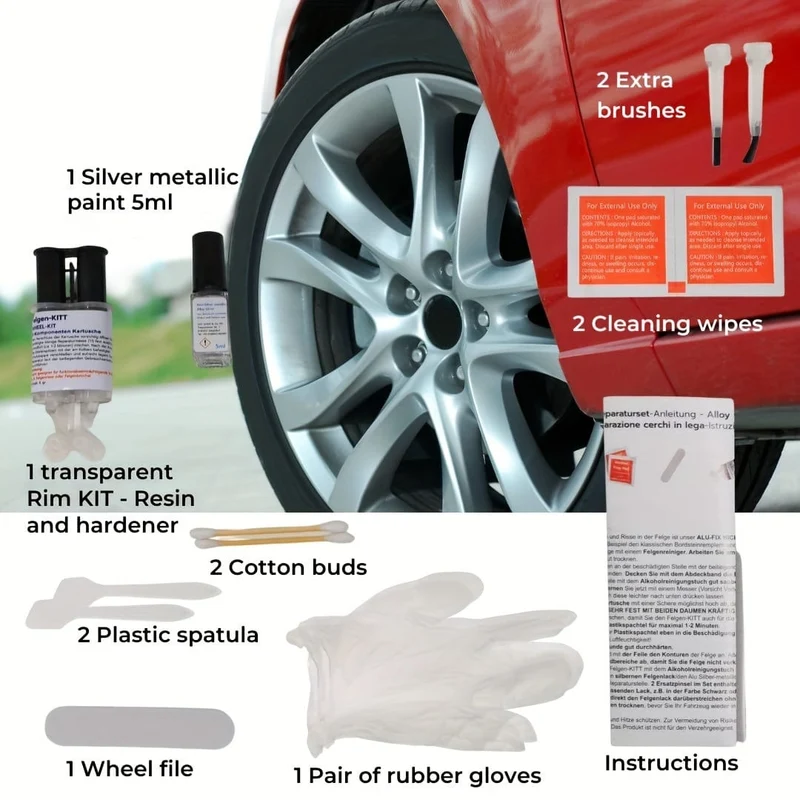 Auto-Rad-Kratzer-Sanierung, Artefakt, Kratzer, praktische schnelle Reparatur, Aluminium-Legierung, Rad-Dellen-Reparatur, Sanierung ohne Spuren, Reifen-Reparatur