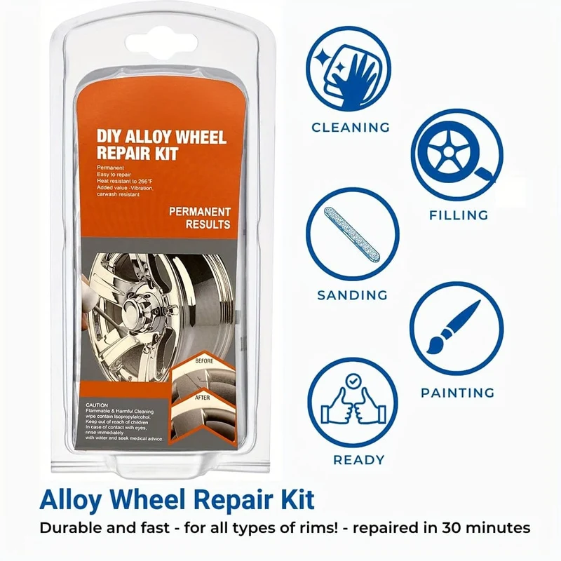 Auto-Rad-Kratzer-Sanierung, Artefakt, Kratzer, praktische schnelle Reparatur, Aluminium-Legierung, Rad-Dellen-Reparatur, Sanierung ohne Spuren, Reifen-Reparatur