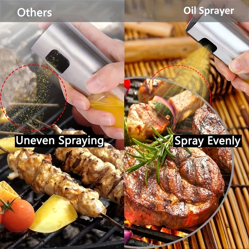 1 Stück Olivenöl-Sprüher, Spritzer-Flasche für Speiseölspender, Essigflasche, Luftfritteuse, Küche, Kochen, Braten, Salat, Backen, Grillen, 100 ml