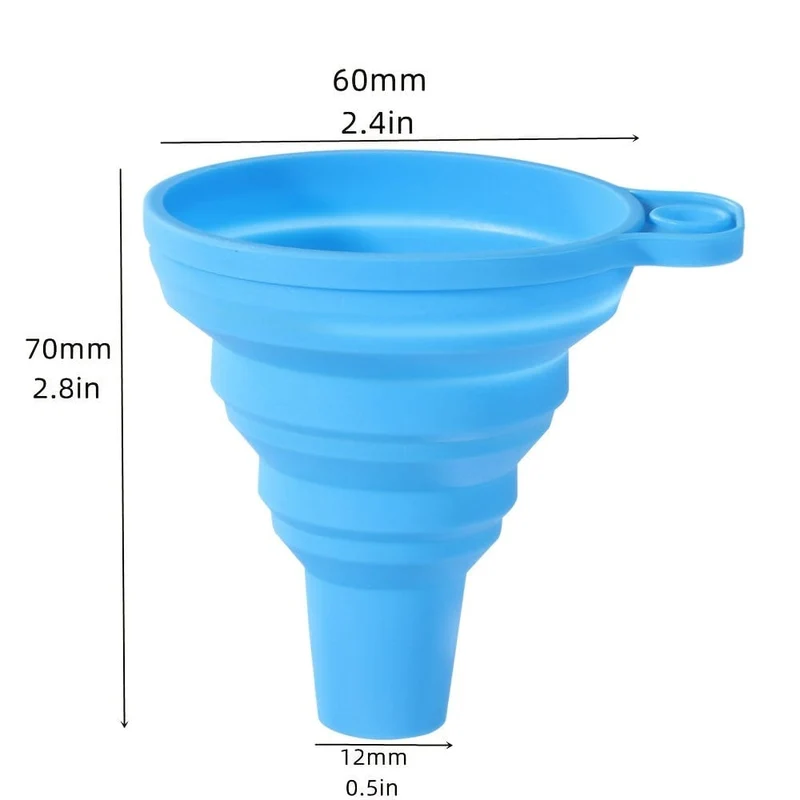 1pc Silikon Faltbare Trichter Faltbare Trichter Für Wasser Flasche Flüssigkeit Transfer Küche Gadgets Zubehör