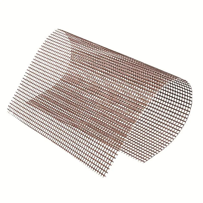 1-teilige BBQ-Netz-Grillmatte, antihaftbeschichtete Netz-Grillmatten und Grillzubehör, wiederverwendbare Grillmatten, leicht zu reinigen – funktioniert auf Elektrogrill, Gas und Holzkohle, tragbares Netz für Fisch, Garnelen, Fleisch, Gemüse, Pommes Frites