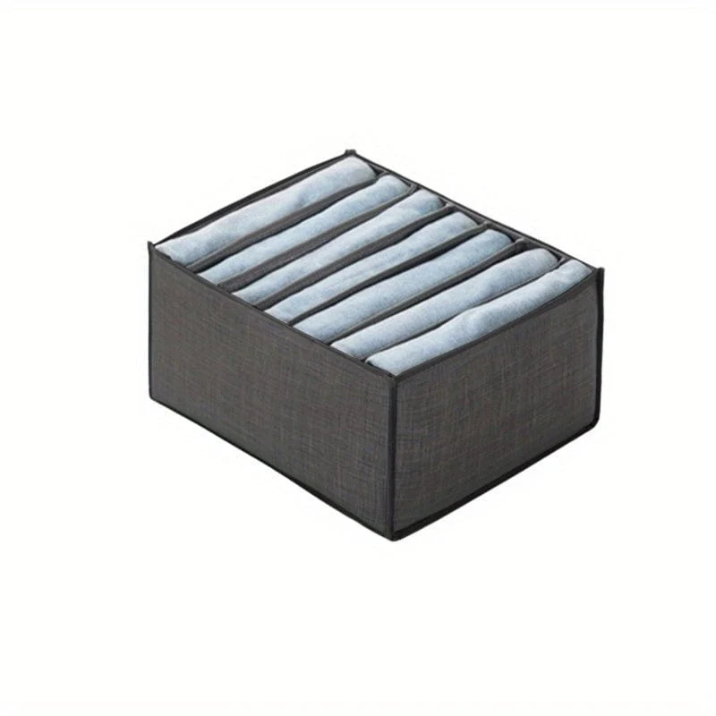 1 Stück Kleiderschrank Schublade Kleidung Organizer, Hosen Kleidung Jeans Aufbewahrungsbox, Kleiderschrank Kleidung Organizer Fall, Unterwäsche BHs Socken Sortierbox, Schlafzimmer Zubehör