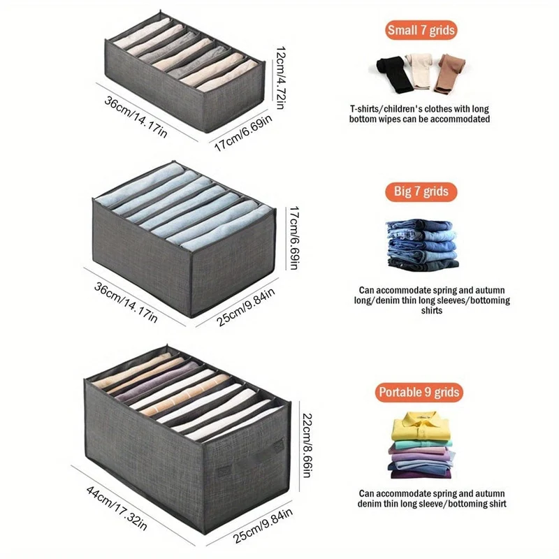 1 Stück Kleiderschrank Schublade Kleidung Organizer, Hosen Kleidung Jeans Aufbewahrungsbox, Kleiderschrank Kleidung Organizer Fall, Unterwäsche BHs Socken Sortierbox, Schlafzimmer Zubehör