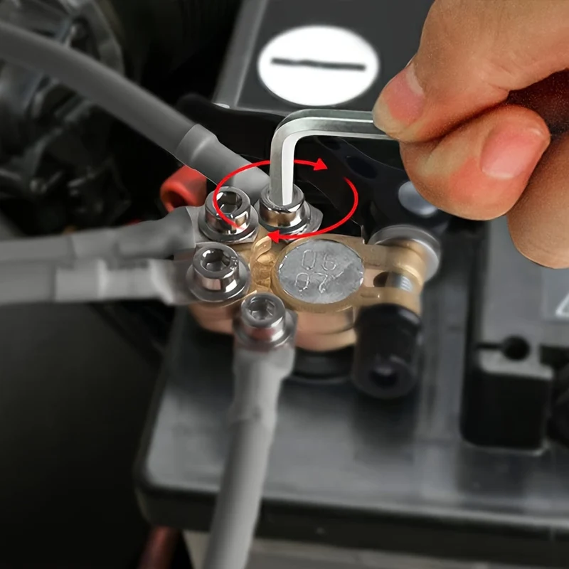 2 Stück Batterieklemmen-Klemmverbinder, 4-Wege-Schnellverschluss-Trennklemme für Autobatterien, für SAE/JIS-Typ-A-Pfosten, Autos, Lieferwagen, LKWs