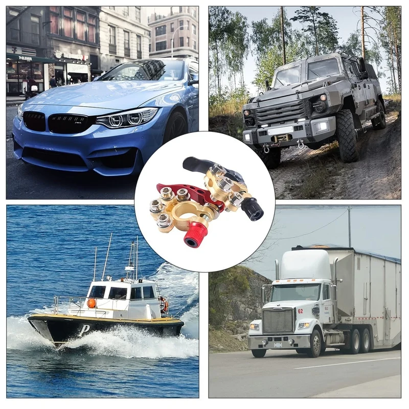 2 Stück Batterieklemmen-Klemmverbinder, 4-Wege-Schnellverschluss-Trennklemme für Autobatterien, für SAE/JIS-Typ-A-Pfosten, Autos, Lieferwagen, LKWs