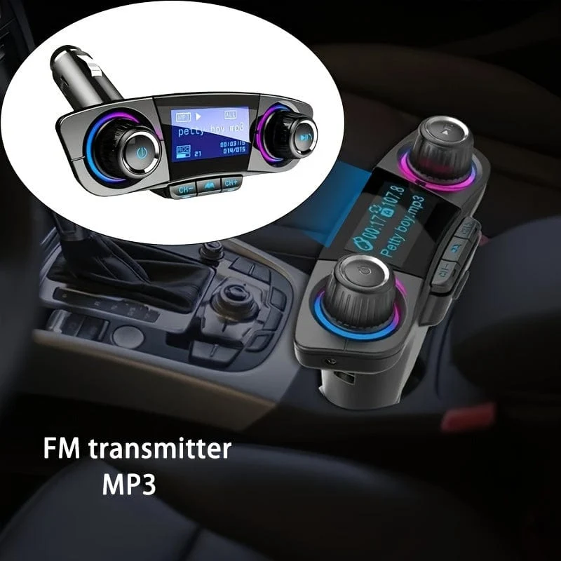 Auto-FM-Transmitter, MP3-Player-Adapter, Ladegerät, Freisprecheinrichtung