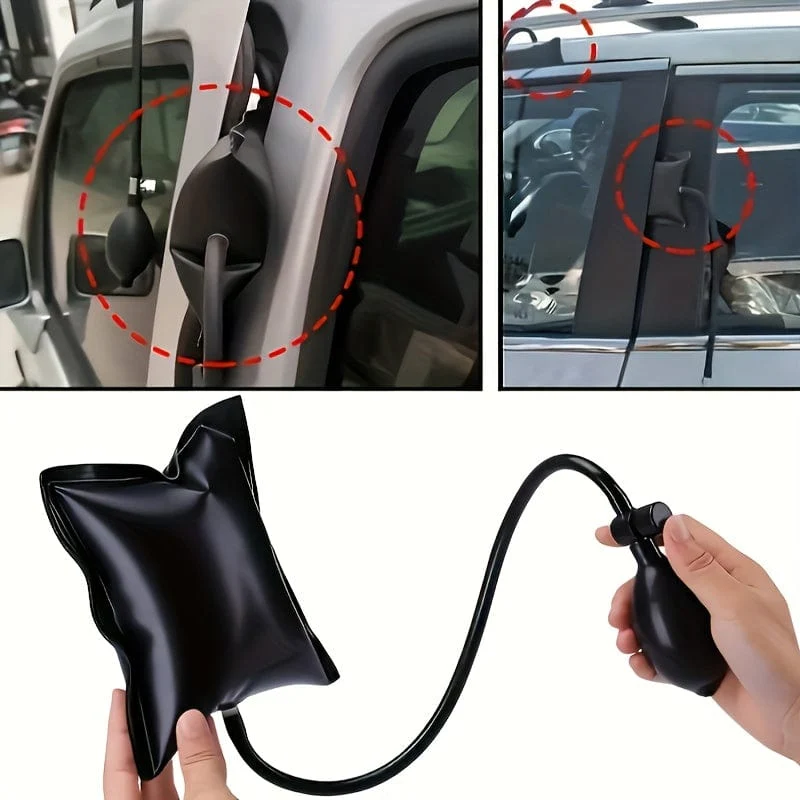 Komplettes Autoreparatur-Werkzeugset: aufblasbarer Airbag, Luftpumpe, Notentriegelungswerkzeug und mehr – machen Sie Ihr Auto für alles bereit!