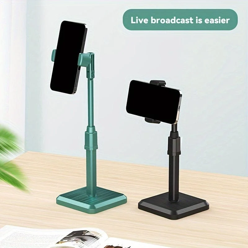 Handyhalter, um 360 Grad verstellbarer Winkel und Höhe, Desktop-Telefonständer, fauler Telefonhalter, dicker und freundlicher Telefon-Live-Ständer, kompatibel mit allen Telefonen