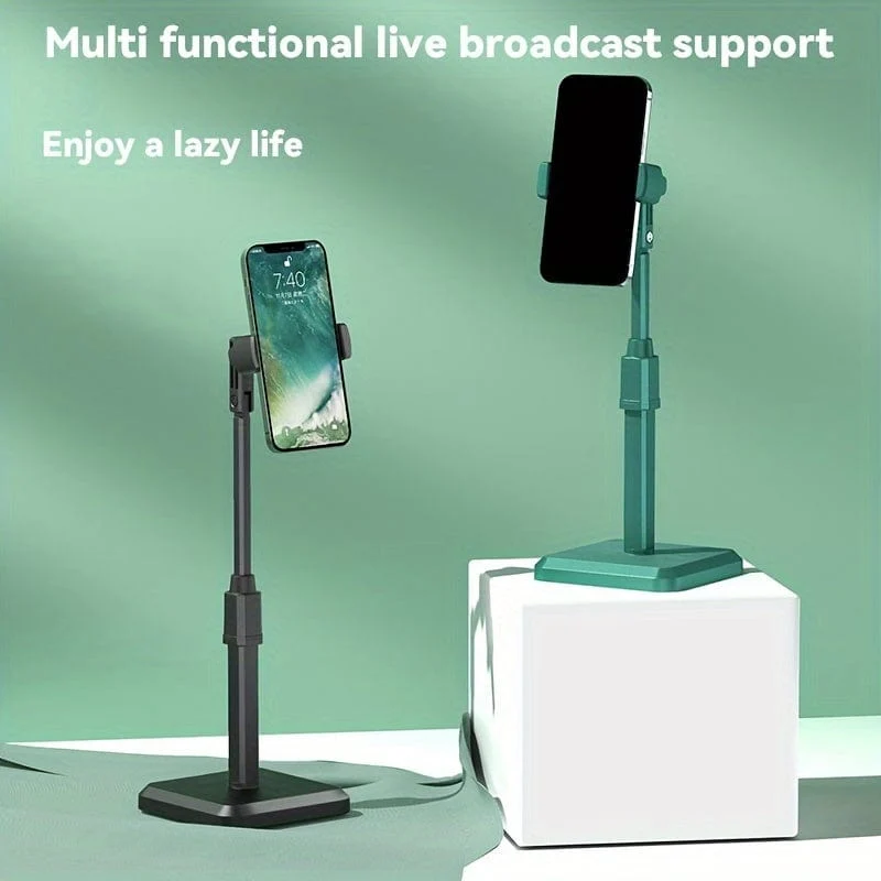 Handyhalter, um 360 Grad verstellbarer Winkel und Höhe, Desktop-Telefonständer, fauler Telefonhalter, dicker und freundlicher Telefon-Live-Ständer, kompatibel mit allen Telefonen