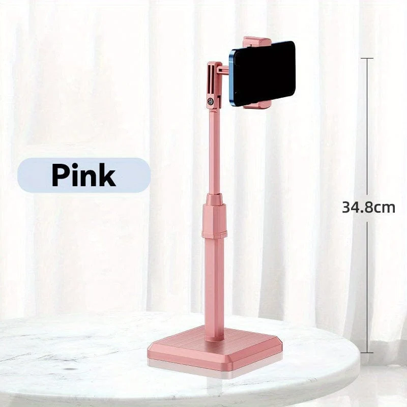 Handyhalter, um 360 Grad verstellbarer Winkel und Höhe, Desktop-Telefonständer, fauler Telefonhalter, dicker und freundlicher Telefon-Live-Ständer, kompatibel mit allen Telefonen