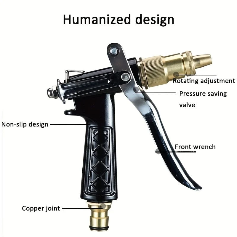 Hochdruck-Wasserpistole, Metall-Wasserpistole, Hochdruck-Reinigungsspray, Auto-Gartengeräte, Hochdruck-Reinigungsmaschine, Spray, Auto-Wasserpistole