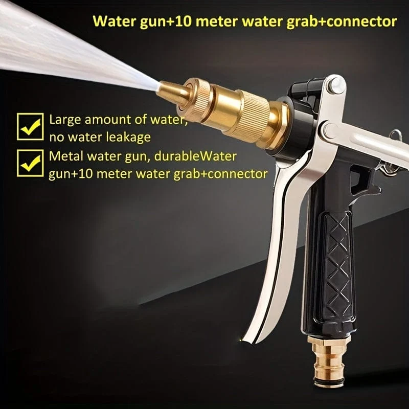 Hochdruck-Wasserpistole, Metall-Wasserpistole, Hochdruck-Reinigungsspray, Auto-Gartengeräte, Hochdruck-Reinigungsmaschine, Spray, Auto-Wasserpistole