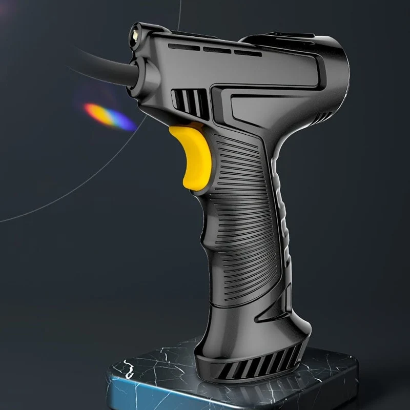 Tragbare Luftkompressor-Luftpumpe, kabellos und Handpumpe mit LED-Licht, geeignet zum Aufpumpen von Reifen auf Bällen/Fahrrädern/Motorrädern/Autos