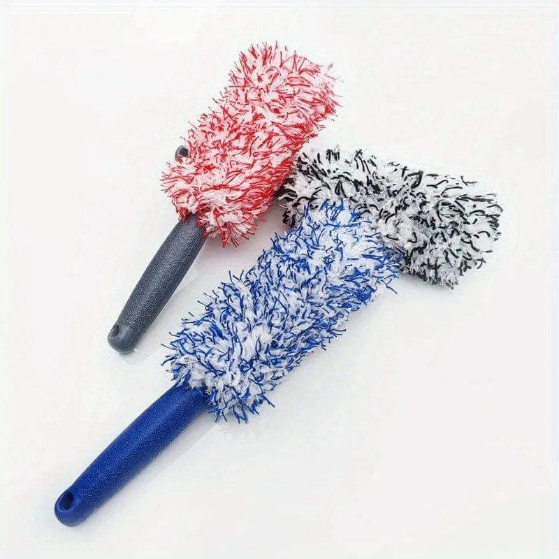 1pc Auto Waschen Pinsel Mikrofaser Reifen Wäscher Felge Pinsel Stamm Motorrad Staub Entferner Detaillierung Clean Tool Auto Reinigung werkzeuge