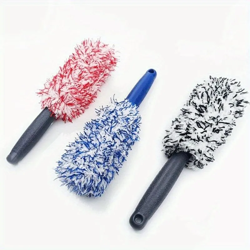 1pc Auto Waschen Pinsel Mikrofaser Reifen Wäscher Felge Pinsel Stamm Motorrad Staub Entferner Detaillierung Clean Tool Auto Reinigung werkzeuge