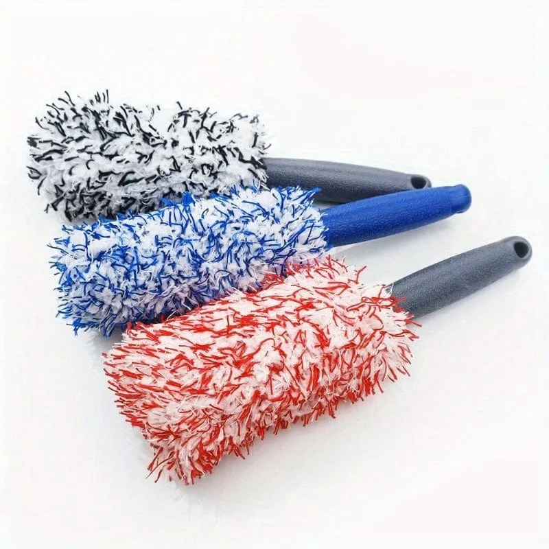 1pc Auto Waschen Pinsel Mikrofaser Reifen Wäscher Felge Pinsel Stamm Motorrad Staub Entferner Detaillierung Clean Tool Auto Reinigung werkzeuge