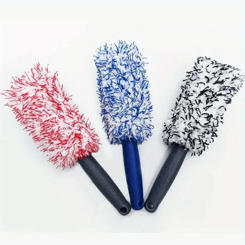 1pc Auto Waschen Pinsel Mikrofaser Reifen Wäscher Felge Pinsel Stamm Motorrad Staub Entferner Detaillierung Clean Tool Auto Reinigung werkzeuge