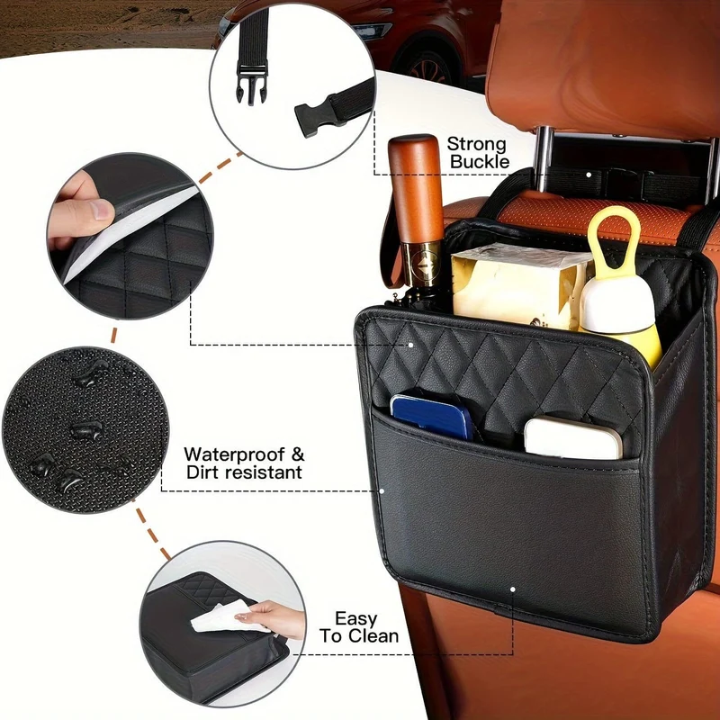 1 Stück Hängetasche zur Aufbewahrung der Autositzlehne, multifunktionale Aufbewahrungsbox, Aufbewahrungstasche zur Aufbewahrung der Autositzlehne, Zubehör zur Autoinnendekoration