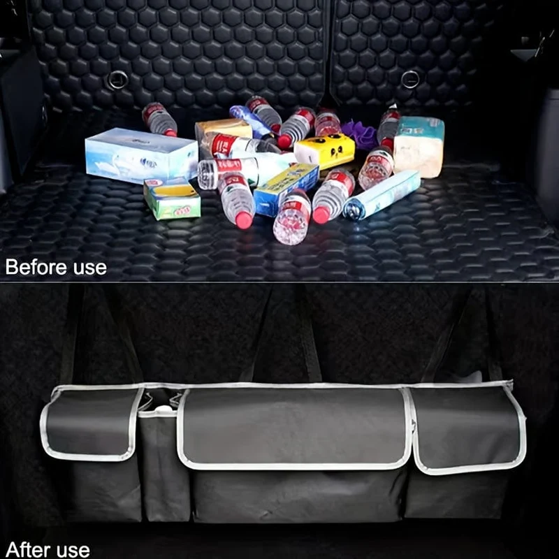 1 Stück Aufbewahrungstasche für den Kofferraum, Aufbewahrungsbox fürs Auto, Hängetasche für die Rücksitzlehne des Autos, Aufbewahrungstasche fürs Auto