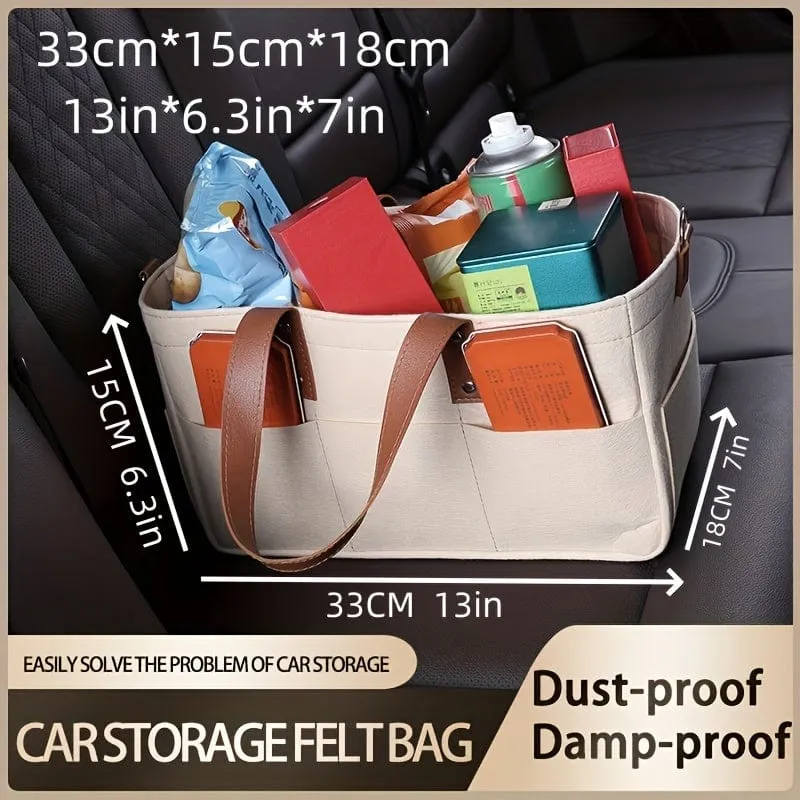 Zusammenklappbare Aufbewahrungstasche für den Kofferraum, den Haushalt, multifunktionale Hängetasche, Hängekorbwagen, tragbare Tasche, praktisches Zubehör für das Auto