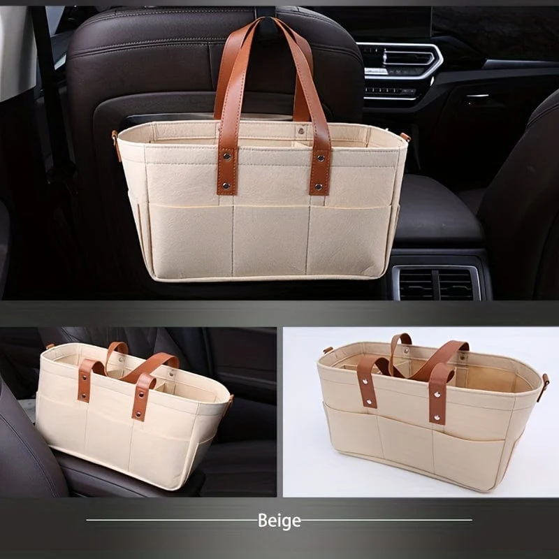 Zusammenklappbare Aufbewahrungstasche für den Kofferraum, den Haushalt, multifunktionale Hängetasche, Hängekorbwagen, tragbare Tasche, praktisches Zubehör für das Auto
