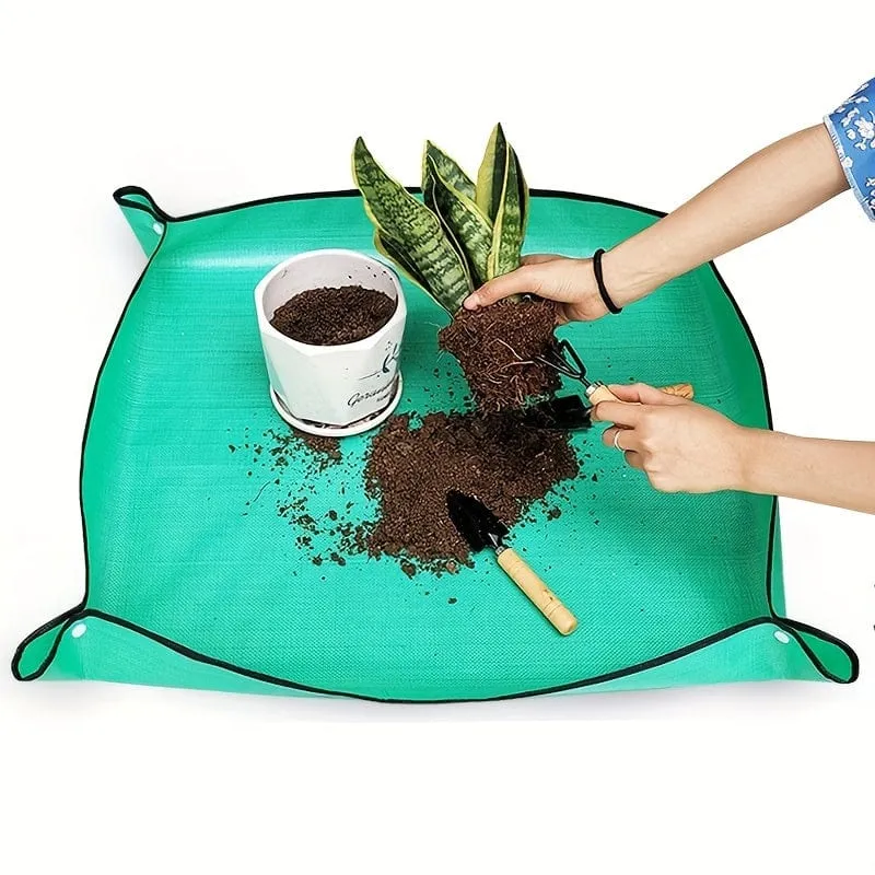 1 Stück Pflanzen-Umtopfmatte, wasserdichte Umtopfmatte, Sukkulenten-Topfmatte für den Innenbereich, tragbare Gartenmatte