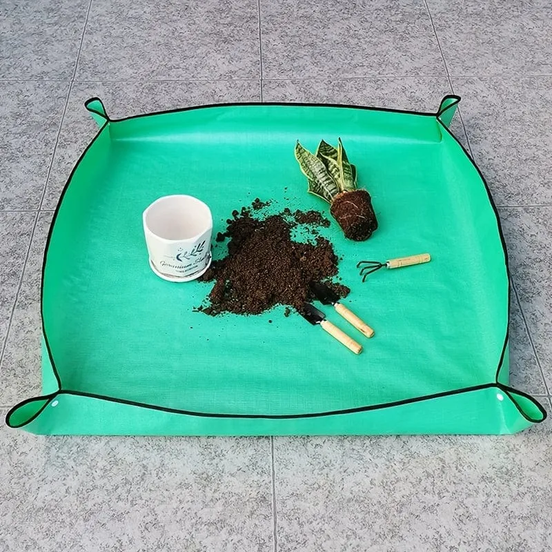 1 Stück Pflanzen-Umtopfmatte, wasserdichte Umtopfmatte, Sukkulenten-Topfmatte für den Innenbereich, tragbare Gartenmatte