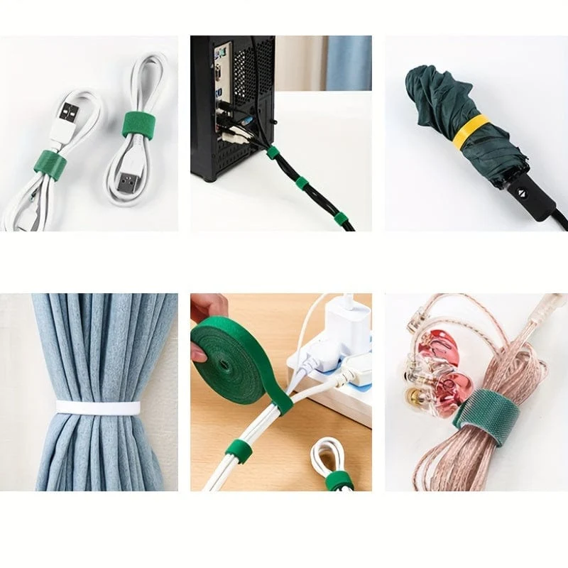 1 Rolle, grünes Gartenband für Pflanzen, Garten-Pflanzenbinder, 1 cm breit, wiederverwendbares Gartenband, Pflanzenstütze für Kletterpflanzen, Blumen, Weinreben, Tomatenbinder, verstellbar