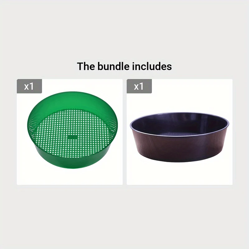 1 Stück Gartensieb Gartensieb Gartensämlingswerkzeug für Garten Sand Boden Kompost Stein Heimpflanzen grün