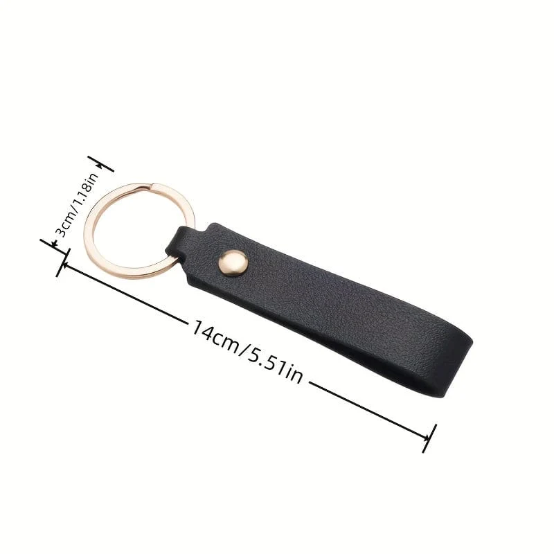 9 Stück passender reiner farbiger PU-Leder-Schlüsselanhänger, Handschlaufe, Taschenanhänger, Puppen-Lanyard, modischer Paar-Auto-Schlüsselanhänger