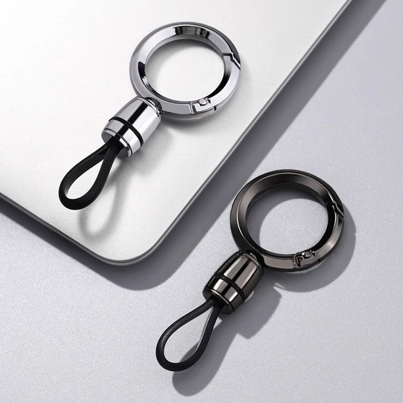 Ein modischer und minimalistischer Schlüsselanhänger aus Legierung und TPU-Material, geeignet für Autoschlüssel, ein Unisex-Schlüsselanhänger für Männer und Frauen