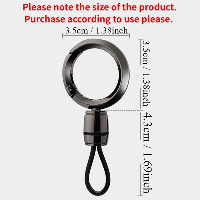 Ein modischer und minimalistischer Schlüsselanhänger aus Legierung und TPU-Material, geeignet für Autoschlüssel, ein Unisex-Schlüsselanhänger für Männer und Frauen