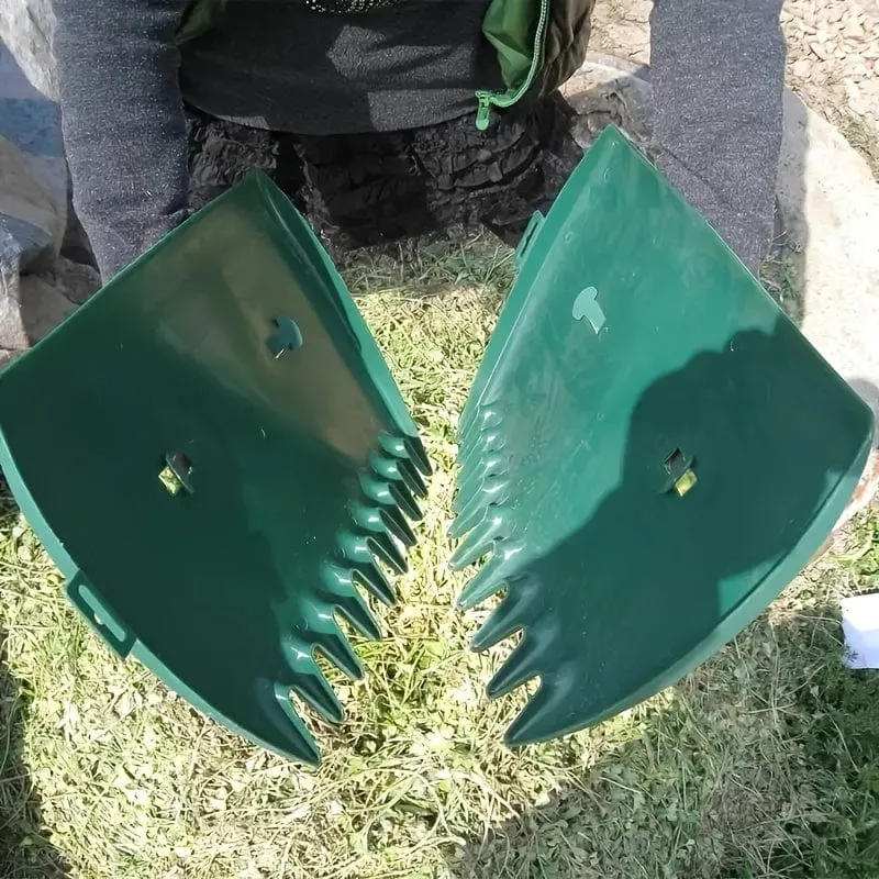 1 Paar tragbare Laubschaufel zum Sammeln von Müll mit Krallen, Handrechen, Gartenwerkzeug, Trimmgreifer, Grasreinigung, Pick-Up, Garten- und Rasenbedarf