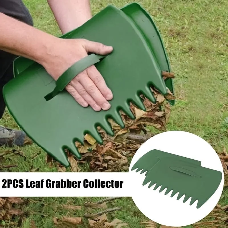 1 Paar tragbare Laubschaufel zum Sammeln von Müll mit Krallen, Handrechen, Gartenwerkzeug, Trimmgreifer, Grasreinigung, Pick-Up, Garten- und Rasenbedarf