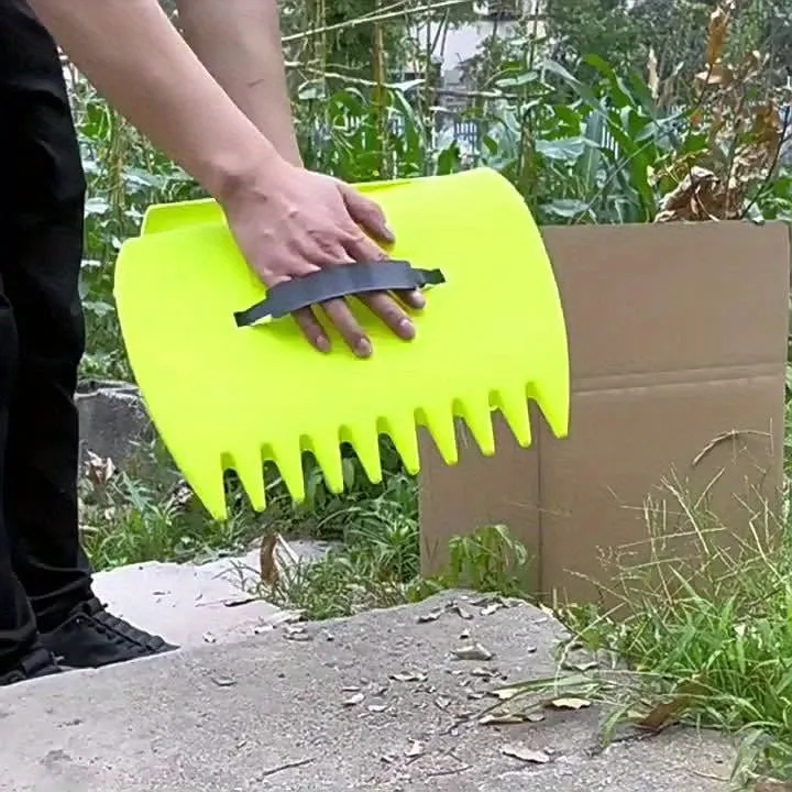 1 Paar tragbare Laubschaufel zum Sammeln von Müll mit Krallen, Handrechen, Gartenwerkzeug, Trimmgreifer, Grasreinigung, Pick-Up, Garten- und Rasenbedarf