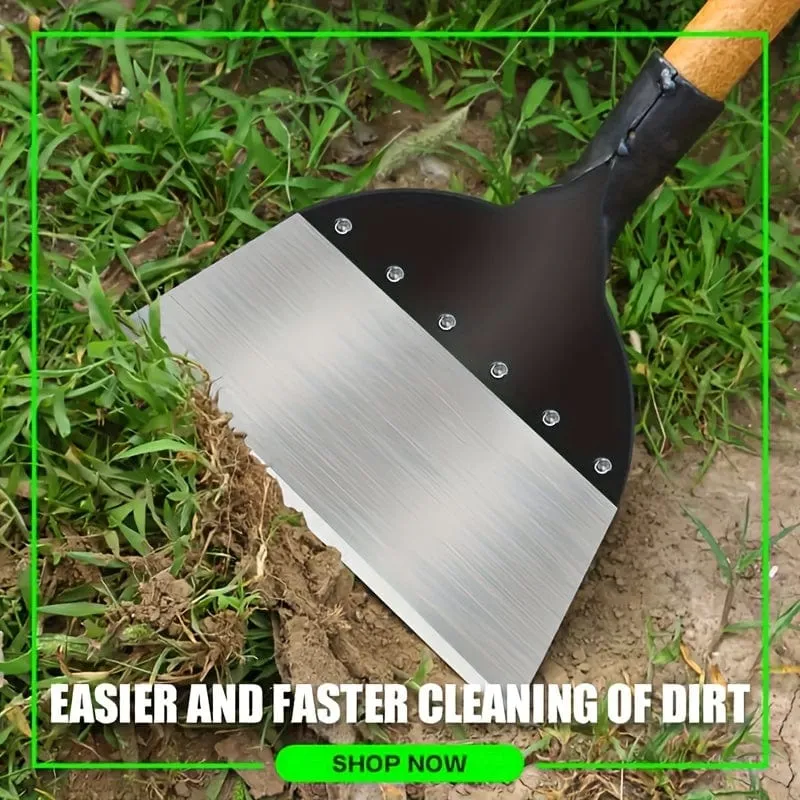 1 Stück, Gartenreinigungsklinge, Wandreinigung, Bodenreinigung, scharfe Klinge, robuste Garten-Handschaufel aus Karbonstahl mit ergonomischem Griff, Gartenschaufel, Rasen- und Gartenwerkzeuge